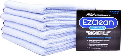 

EzClean All Purpose BLUE (Pack of 6) Dry Microfibre Cleaning Cloth(Pack of 6)