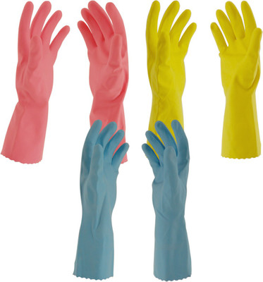 Primeway Premium Flocklined Wet and Dry Glove Set(Medium Pack of 6)