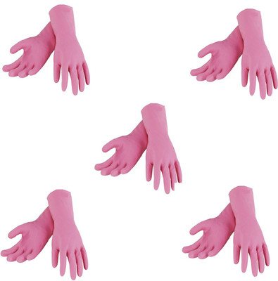 

Arsa Medicare Pink Gloes Five Wet and Dry Glove Set(Medium Pack of 5)