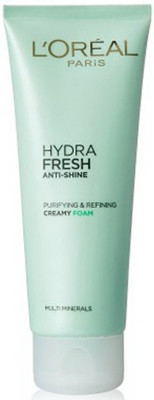 

L'Oreal Paris Hydra Fresh Anti-Shine Purifying And Refining Creamy Foam(100 ml)