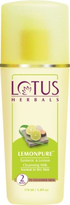 LOTUS HERBALS Lemonpure Turmeric & Lemon Cleansing Milk Face Wash(170 ml)