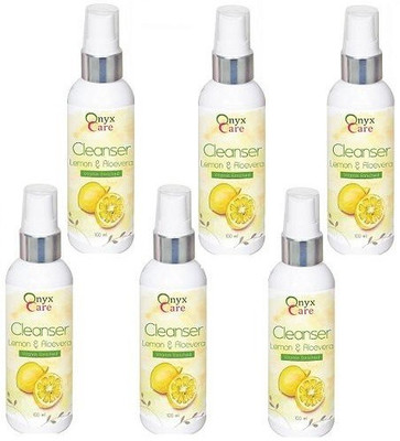 

Onyx Care Lemon & Aloevera Cleanser (Vitamin Enriched) (Pack of 6 pc 100 ml each)(600 ml)