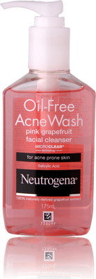 

Neutrogena Oil Free Acne Wash- Pink Grapefruit Facial Cleanser(177 ml)