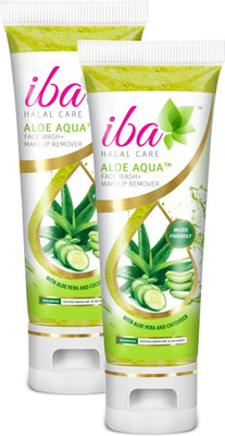 Iba Halal Care Aloe Aqua Face Wash + Makeup Remover (Pack of 2)(100 ml)