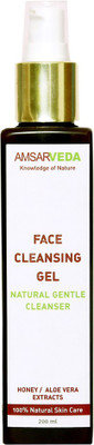 

Amsarveda 100% Natural Gentle Face Cleansing Gel with Wild Forest Honey & Aloe Vera(200 ml)
