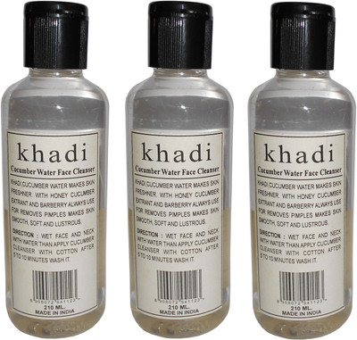 

Khadi Herbal Cucumber water face cleanser- pack of 3 pcs(630 ml)