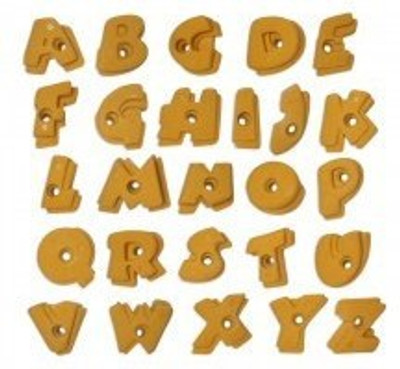 

Entre-prises Alphabets Climbing Hold