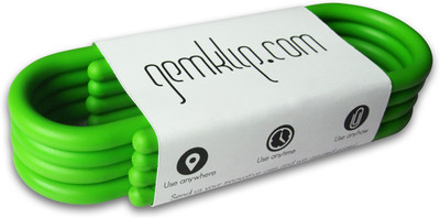 

Gemklip Jumbo Large ABS Plastic Paper Clip(Set of 4, Lime Green)