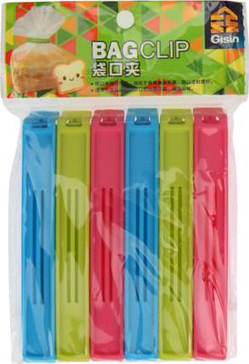 

MeraHomeStore HNS000220 Medium Plastic Binder Clip(Set of 6, Multicolor)