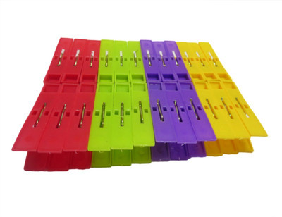 

DCS smart Large plastic cloth clip(Set of 24, Multicolor)