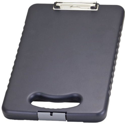 

Officemate International Letter Size Plastic Paper Clip Board Box(Set of 1, Charcoal)