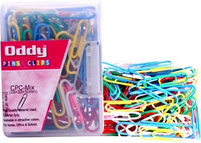 

Oddy Smart Medium Vinyl Paper Clip(Set of 10, Mutlicolor)