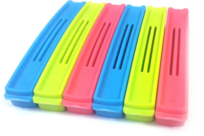 

Sphiron Premium Small Plastic Food Clip(Set of 6, Multicolor)
