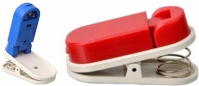 

Weltbild Smart Medium Plastic Paper Clip(Set of 2, Red, Blue)
