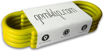 

Gemklip Jumbo Large ABS Plastic Paper Clip(Set of 4, Yellow)