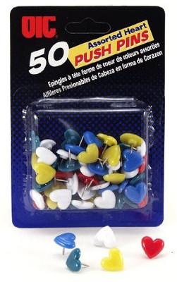 

Officemate International Small Plastic Push Pins(Multi Colour)