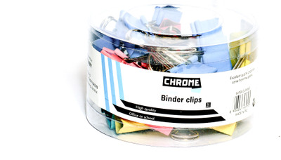 Chrome binder clips clearance