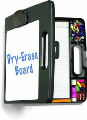 

Officemate International Letter Size Plastic Paper Clip Board Box(Set of 1, Charcoal)