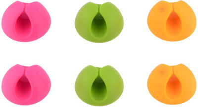 

Dragon Plain Small Rubber Cable Clip(Set of 1, GreenIIPinkIIYellow)