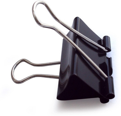 

Feiyide Fei Medium Metallic Binder Clip(Set of 72, Black)