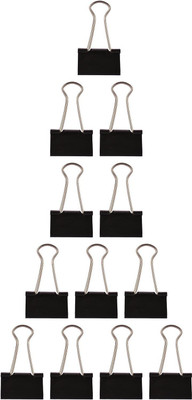 

Yihai metallic small metal binder clip(Set of 12, Black)