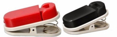 

Weltbild Smart Medium Plastic Paper Clip(Set of 2, Red, Black)
