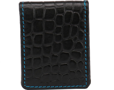 

Walletsnbags CL1 small Leather Paper Clip(Set of 1, Black, Blue)