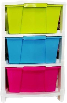 

Wud Kraft Plastic Free Standing Chest of Drawers(Finish Color - multicolor)