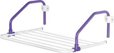 

Bonita Rail Mate Steel, Plastic Wall Cloth Dryer Stand(Purple)