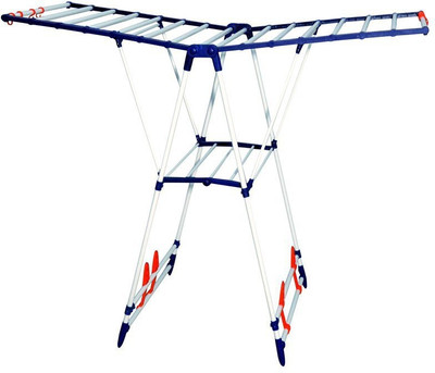 

MTR Carbon Steel Floor Cloth Dryer Stand(White)