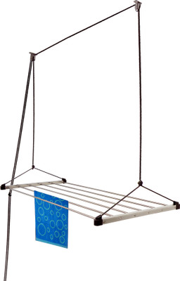 

Rainbow Drywell 6 Pipes 4 Feet Economy Stainless Steel Ceiling Cloth Dryer Stand(Steel, Black, Pack of 1)