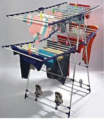

MTR Carbon Steel Floor Cloth Dryer Stand(Multicolor)