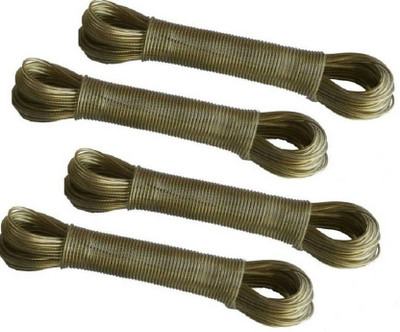 

bajrang Cloth Steel rope 10m(pack of 4) Plastic, Steel Clothesline(10 m)