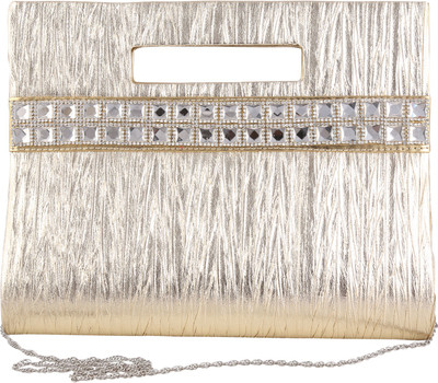 

Zeleen Formal Gold Clutch