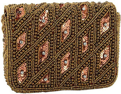 

Duchess Party Brown, Gold Clutch