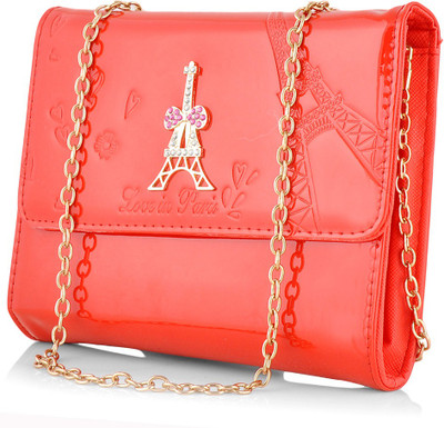 

Eyeslanguage Casual Red Clutch