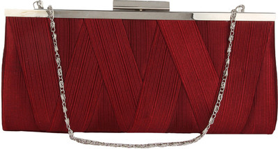 

Lino Perros Casual Maroon Clutch