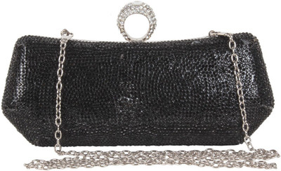 

Reedra Party Black Clutch