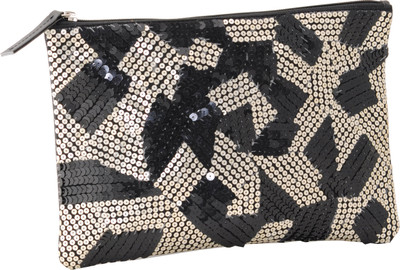 

Ilina Casual Black, Silver Clutch