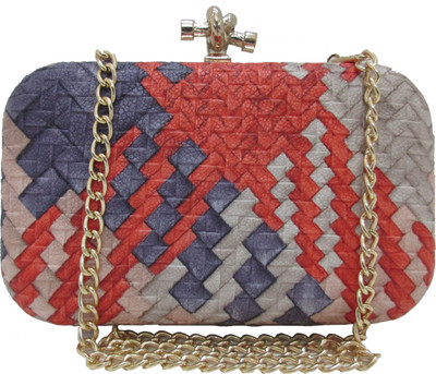 

Hyna design Casual Multicolor Clutch