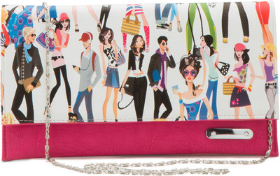 

Falah Bag Works Casual Pink Clutch