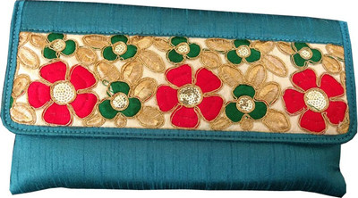 SiddhiFab Casual Blue Clutch