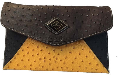 

Balaji Creations Party Brown Clutch