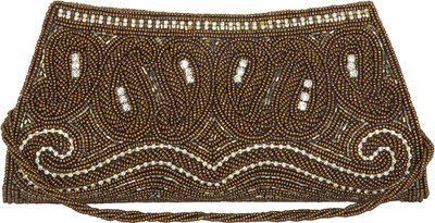 

The Indian Handicraft Store Party Brown Clutch
