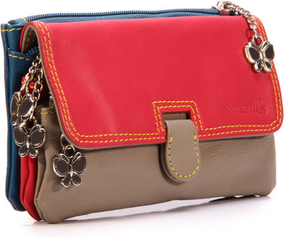 

Butterflies Casual Multicolor Clutch