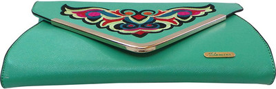 

Bhamini Party Green Clutch