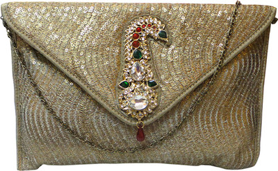 

Bhamini Party Gold Clutch