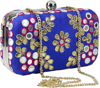 

Sadaf Party Blue Clutch