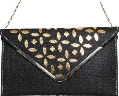 

Veins Casual Black Clutch