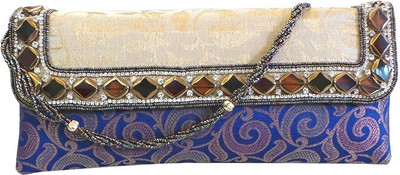 

Bhamini Party Blue Clutch